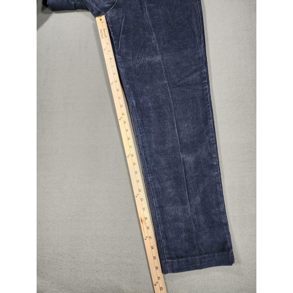 Lands' End Women's Vintage Corduroy Navy Blue Pleated Size 10 Regular Trouser - Picture 8 of 9